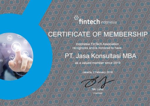MBA Consulting Indonesia is a member of the Indonesia FinTech Association