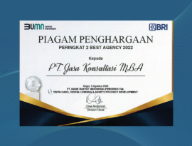 M.B.A. Consulting Indonesia got the 2nd position as The Best Agency in 2022 from BRI